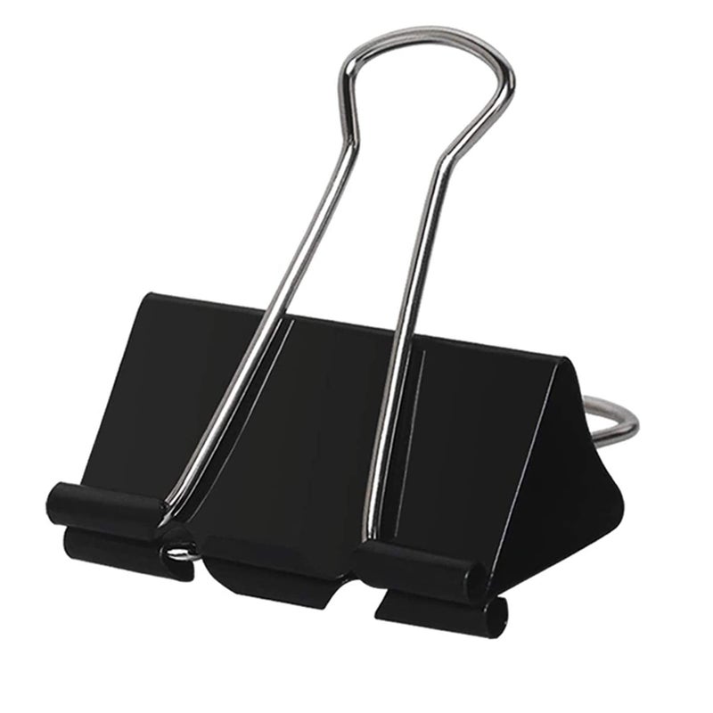KAKAMINA Large Binder Clips 2 Inch (60 Pack)  Extra Large Binder Clips Big Paper Clamps for Office and Home Supplies  Black - Image 1